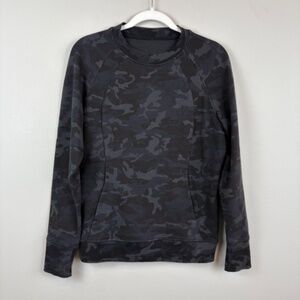 Lululemon Scuba Crew in Incognito Camo Multi Grey - Size 6